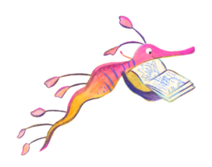 Illustration of a Weedy Sea Dragon
